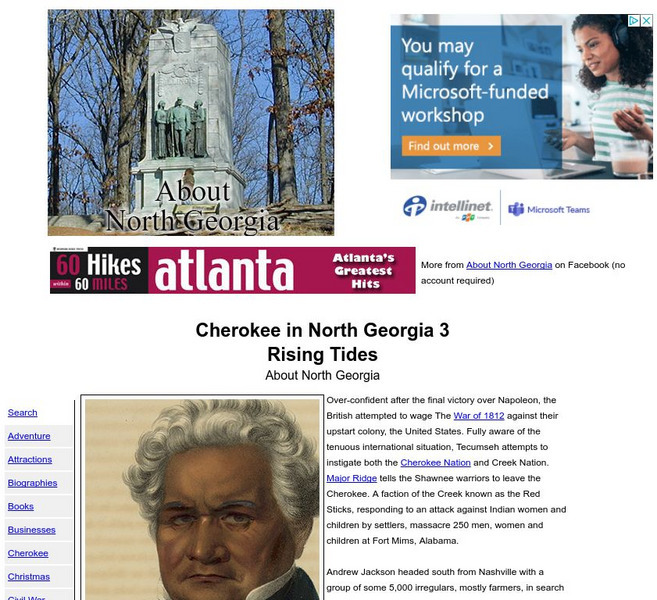 North Georgia History: Cherokee in North Georgia Website North Georgia History: Cherokee in North Georgia Website