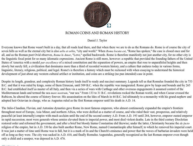 Lawrence University: Roman Coins and Roman History Website Lawrence University: Roman Coins and Roman History Website