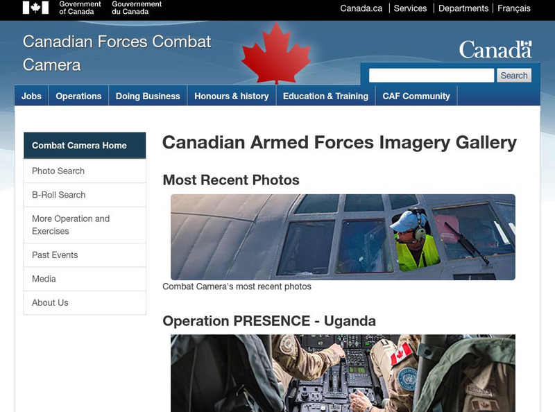 Department of National Defence: Canadian Armed Forces Imagery Gallery Website