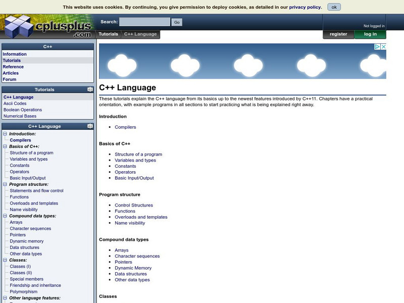 C++ Language Tutorial Website C++ Language Tutorial Website