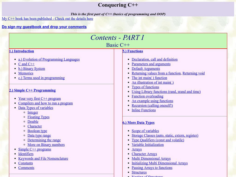 Conquering C++ Website