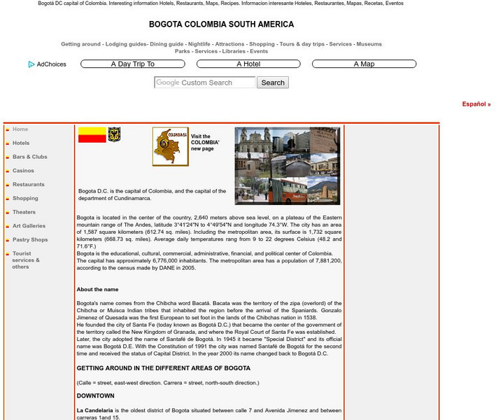 Bogota Colombia South America Website Bogota Colombia South America Website