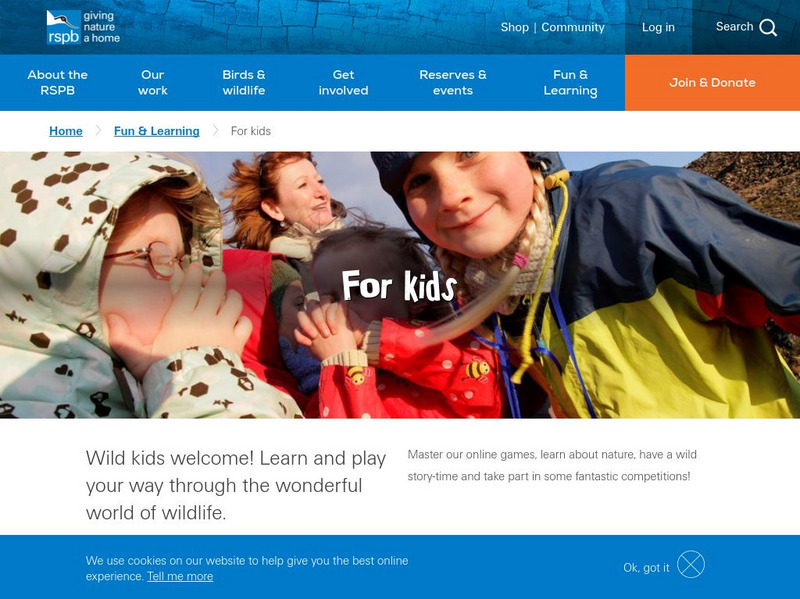 Royal Society for the Protection of Birds: For Kids Website Royal Society for the Protection of Birds: For Kids Website