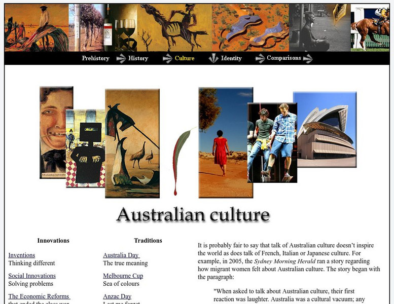 Australian Culture Website Australian Culture Website