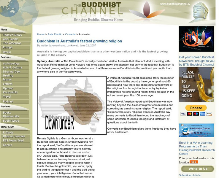 Buddhism Is Australia's Fastest Growing Religion Handout Buddhism Is Australia's Fastest Growing Religion Handout