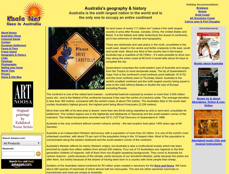 Australia's Geography and History Website Australia's Geography and History Website