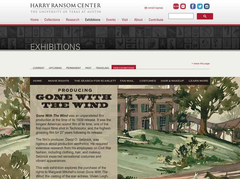Gone With the Wind: Online Exhibit Activity