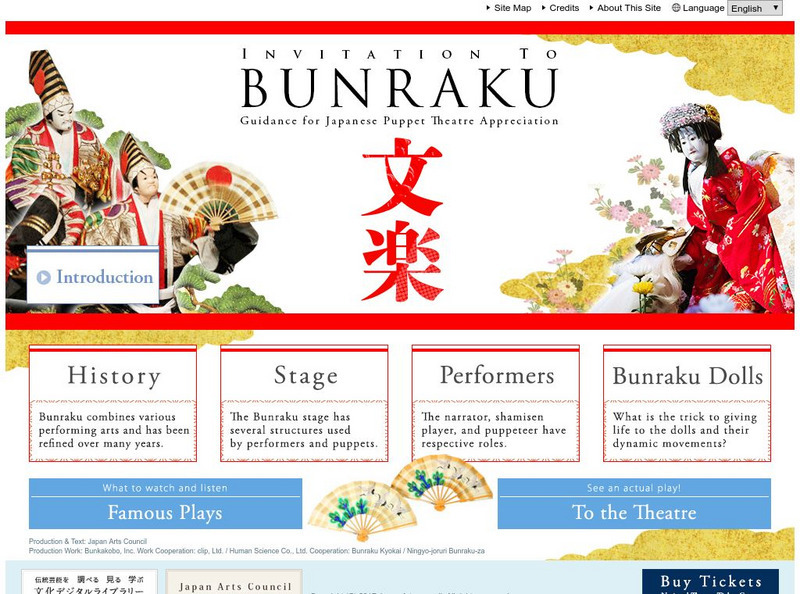 Puppet Theater of Japan: Bunraku Website Puppet Theater of Japan: Bunraku Website