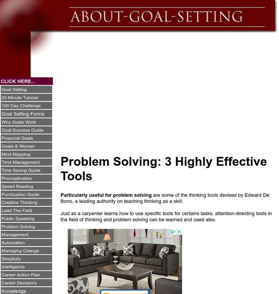 Problem Solving: 3 Highly Effective Tools Handout