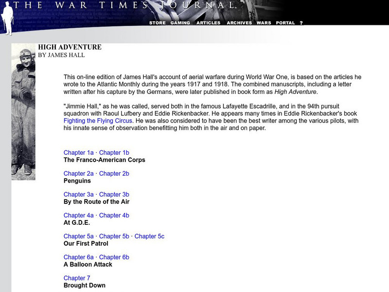 The War Times Journal: High Adventure eBook