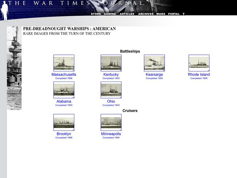 War Times Journal: Pre Dreadnought American Warships Primary War Times Journal: Pre Dreadnought American Warships Primary