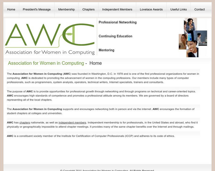 Association for Women in Computing Website