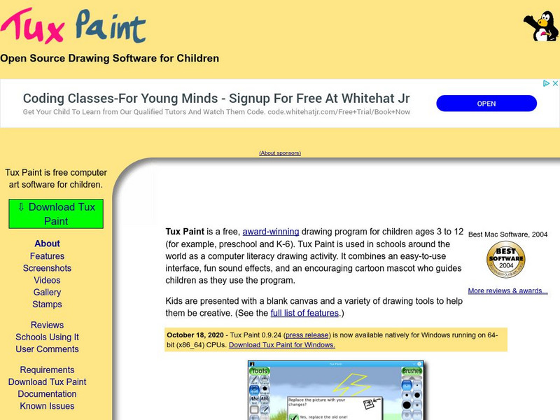 New Breed Software: Tux Paint Website