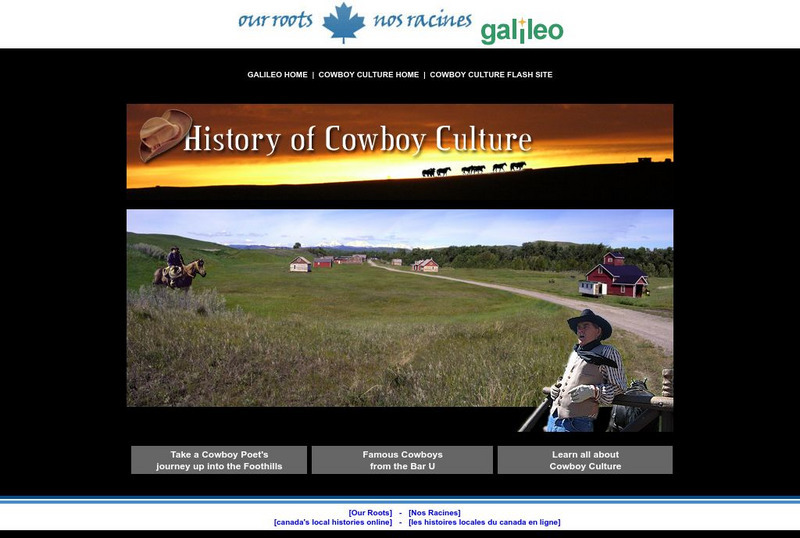 Galileo Educational Network: Our Roots: Cowboy Culture Website Galileo Educational Network: Our Roots: Cowboy Culture Website