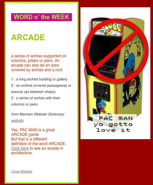 Arch Ki Decture: Arcade, Defined and Illustrated Handout Arch Ki Decture: Arcade, Defined and Illustrated Handout