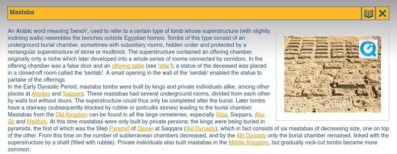 Global Egyptian Museum: Mastaba Handout