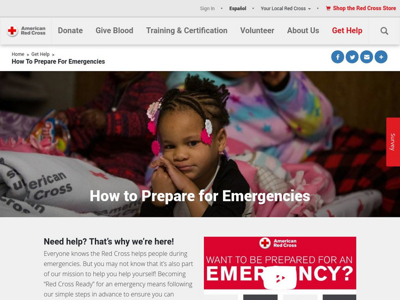 American Red Cross: How to Prepare for Emergencies Unit Plan American Red Cross: How to Prepare for Emergencies Unit Plan