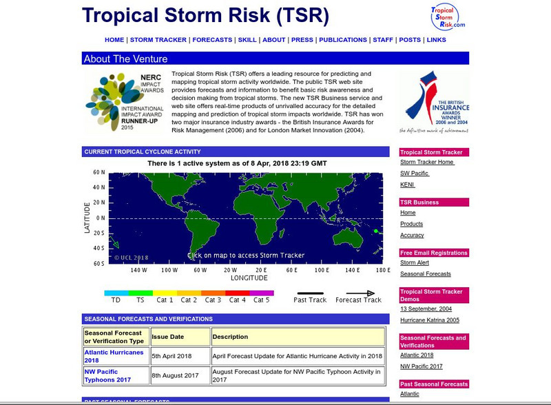 Tropical Storm Risk Website Tropical Storm Risk Website