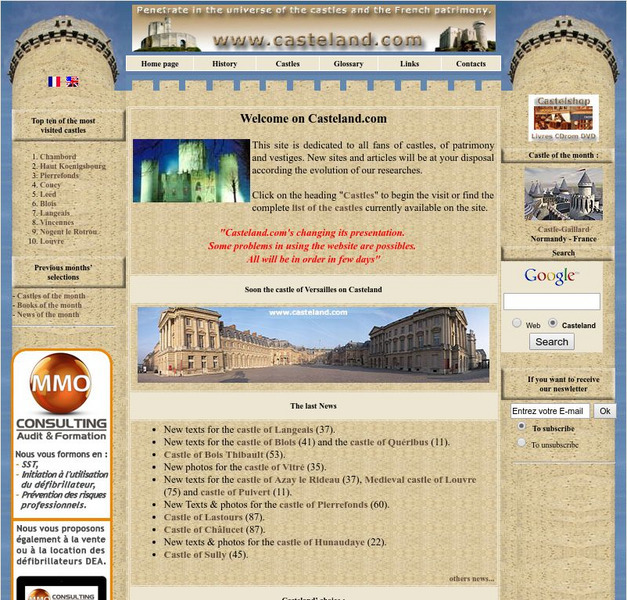 Casteland: Medieval French Castles Website Casteland: Medieval French Castles Website