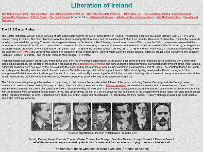 Liberation of Ireland Handout Liberation of Ireland Handout
