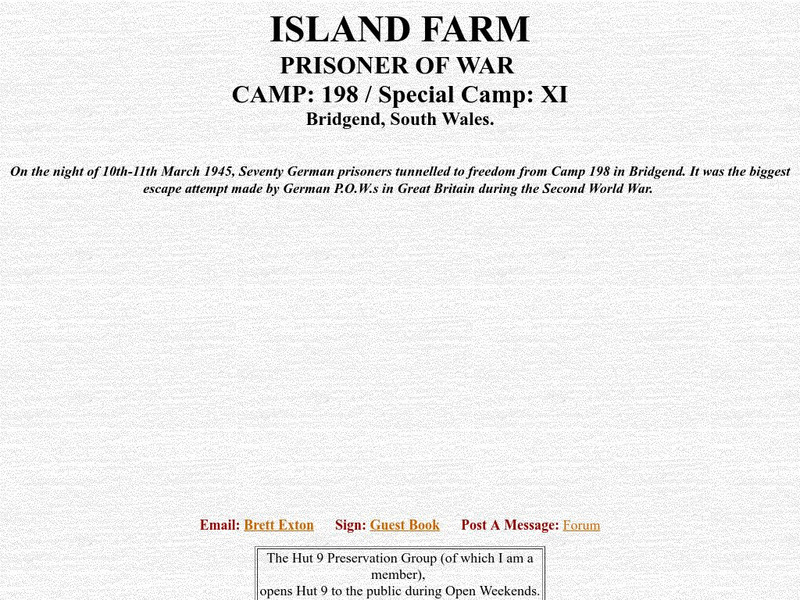 Island Farm: Pow Camp 198 Website Island Farm: Pow Camp 198 Website