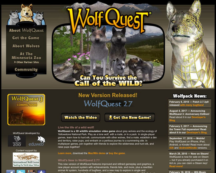 Minnesota Zoo: Wolf Quest Interactive Minnesota Zoo: Wolf Quest Interactive