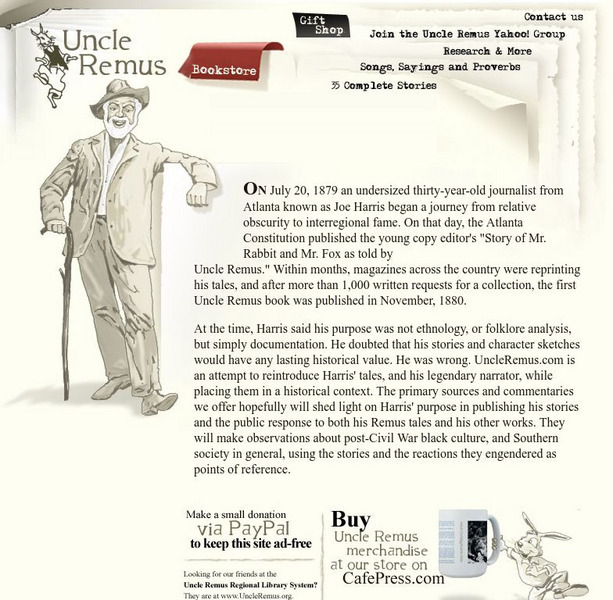 Uncle Remus Activity Uncle Remus Activity