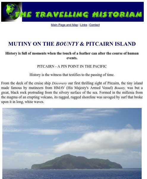 Travelling Historian: Mutiny on the Bounty and Pitcairn Island Activity
