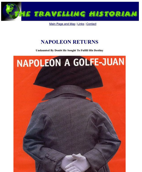 The Travelling Historian: Napoleon Returns Handout The Travelling Historian: Napoleon Returns Handout