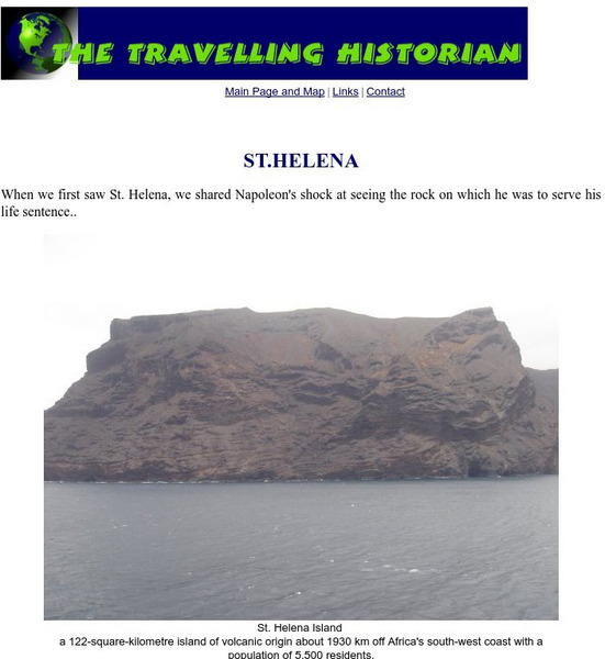 The Traveling Historian: St. Helena Handout The Traveling Historian: St. Helena Handout