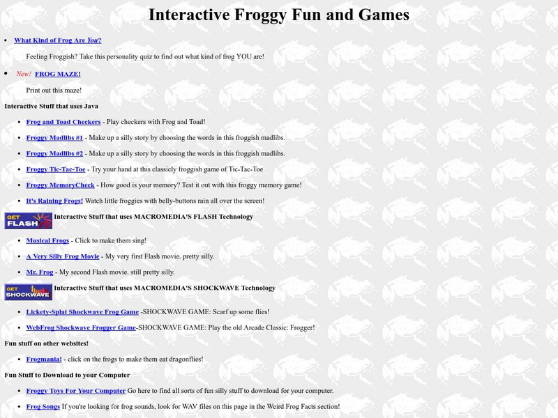Interactive Froggy Fun and Games Interactive Interactive Froggy Fun and Games Interactive