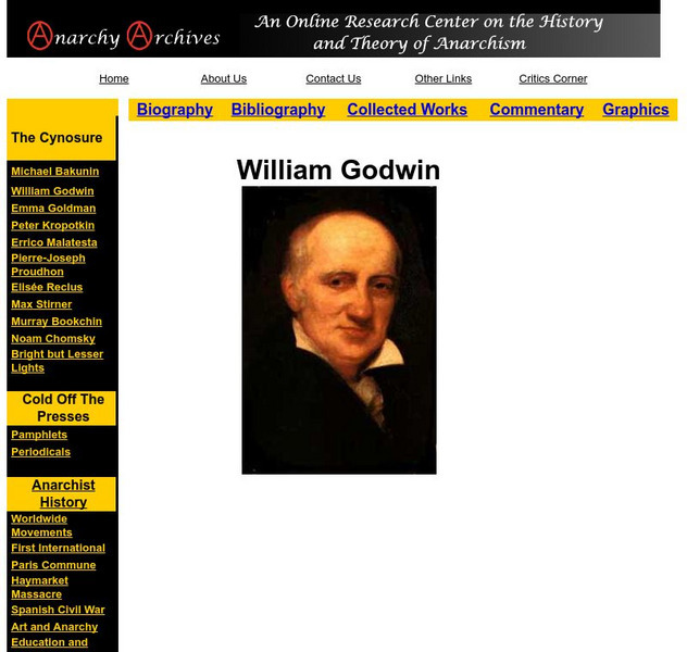 William Godwin Archive Website William Godwin Archive Website