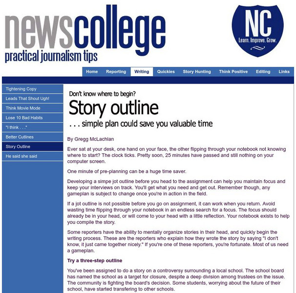 Story Outline Article Story Outline Article