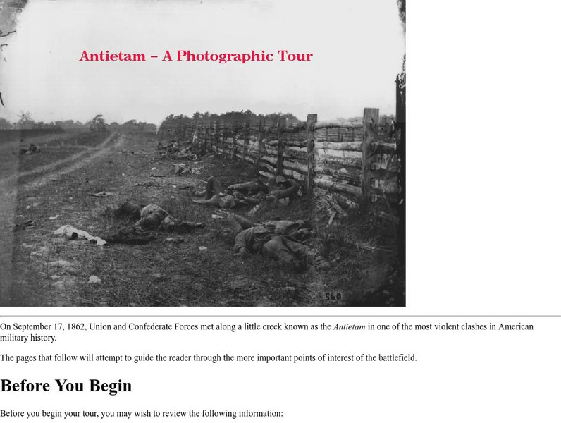 Antietam: A Photographic Tour Graphic Antietam: A Photographic Tour Graphic