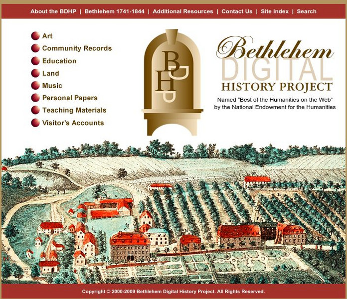 Bethlehem Digital History Project Website Bethlehem Digital History Project Website