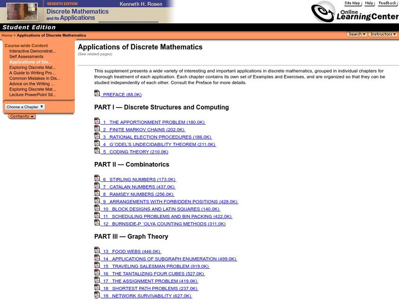 Mc Graw Hill: Applications of Discrete Mathematics eBook Mc Graw Hill: Applications of Discrete Mathematics eBook