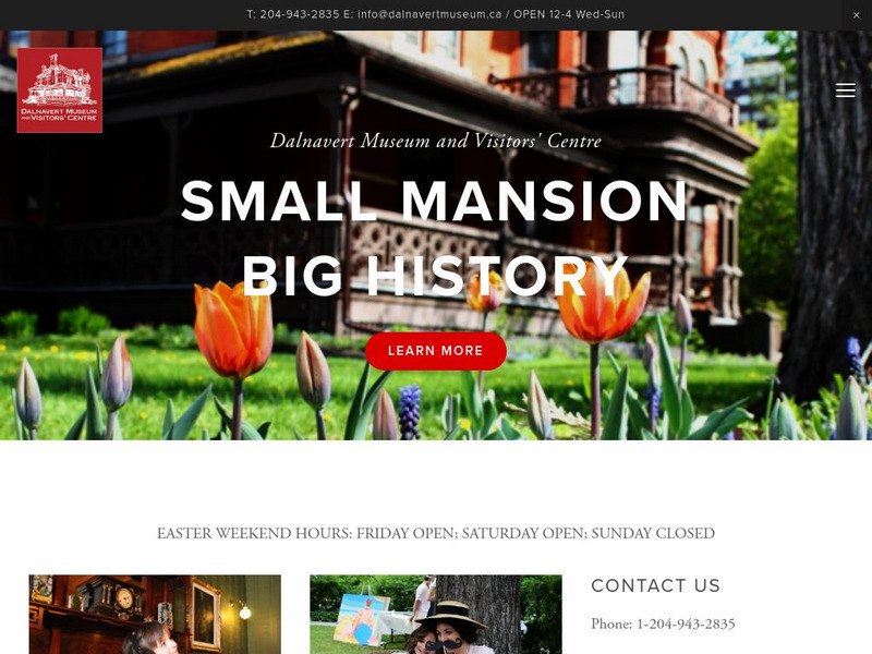 Manitoba Historical Society: Dalnavert Museum Website Manitoba Historical Society: Dalnavert Museum Website