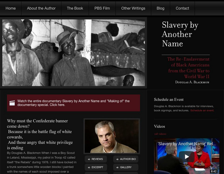 Slavery by Another Name Website