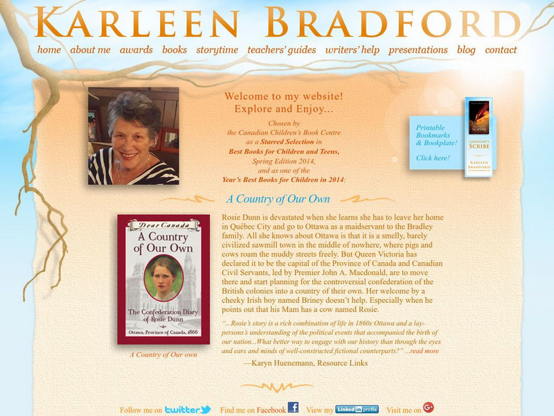 Karleen Bradford Website Karleen Bradford Website
