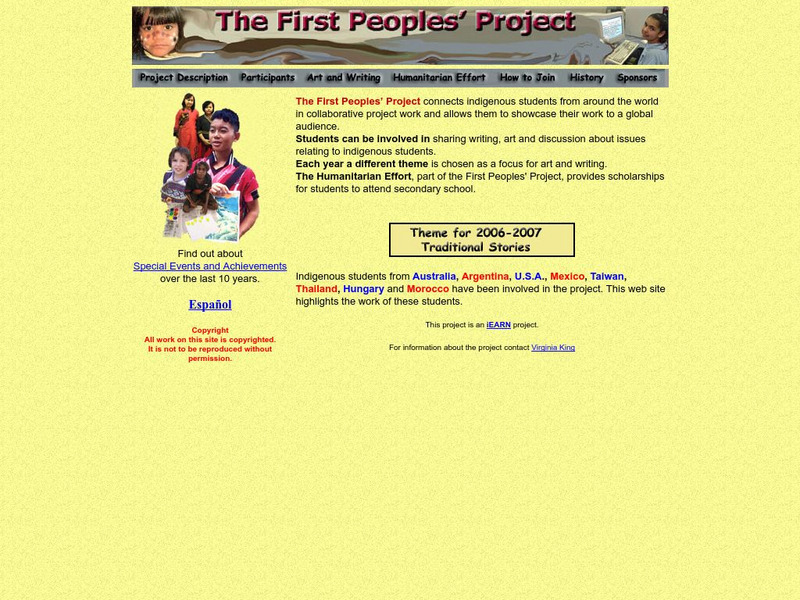 The International Education and Resource Network: The First Peoples' Project Website