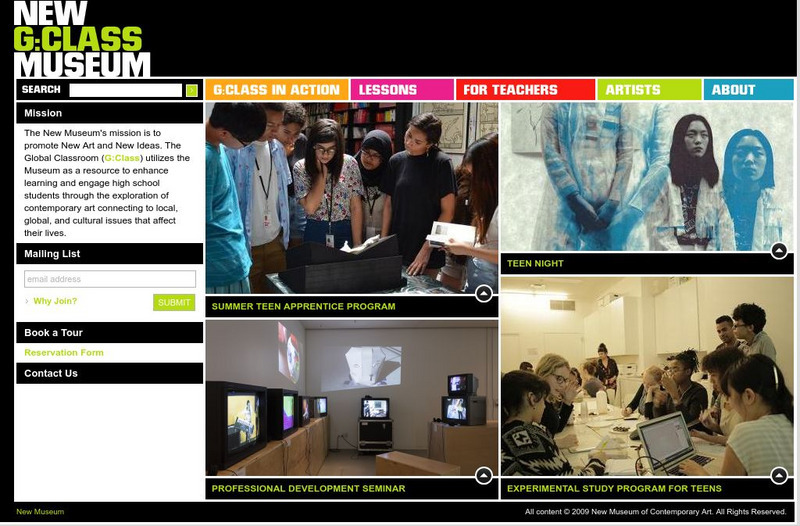 New Museum G:class Website New Museum G:class Website