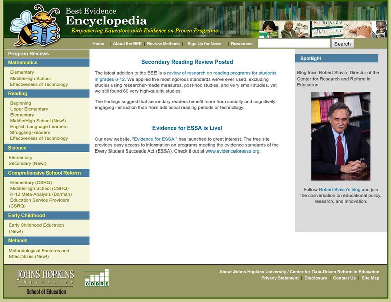 Best Evidence Encyclopedia Website Best Evidence Encyclopedia Website