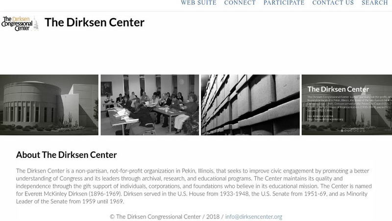 The Dirksen Congressional Center Website The Dirksen Congressional Center Website