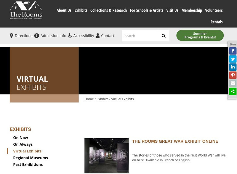 Newfoundland: The Rooms: Virtual Exhibits: Women in Sport Website