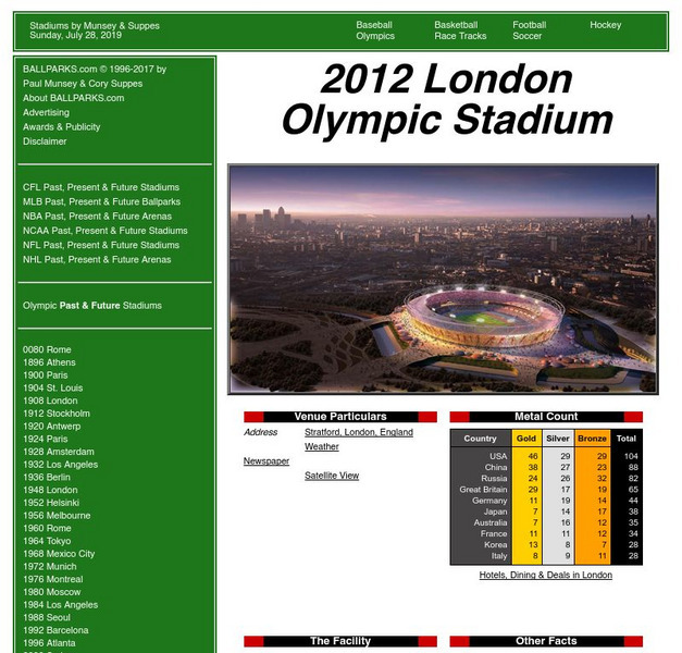 2012 London Olympic Stadium Website 2012 London Olympic Stadium Website