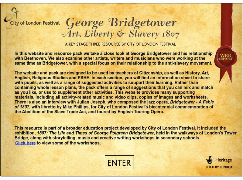 City of London Festival: George Bridgetower Art, Liberty & Slavery 1807 Website City of London Festival: George Bridgetower Art, Liberty & Slavery 1807 Website