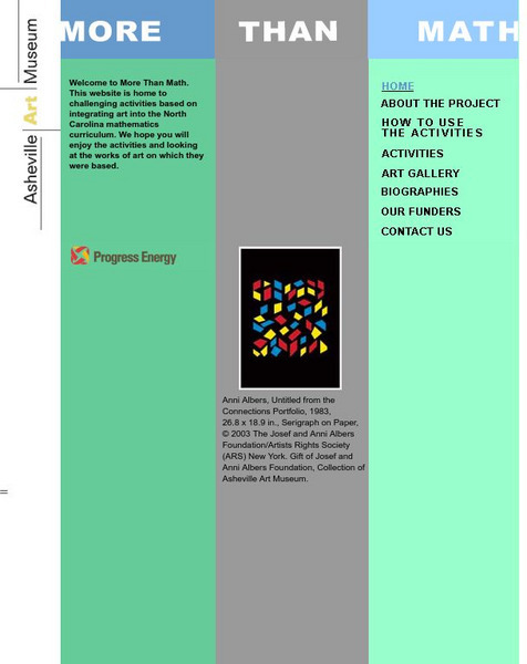 Asheville Art Museum: More Than Math Website Asheville Art Museum: More Than Math Website