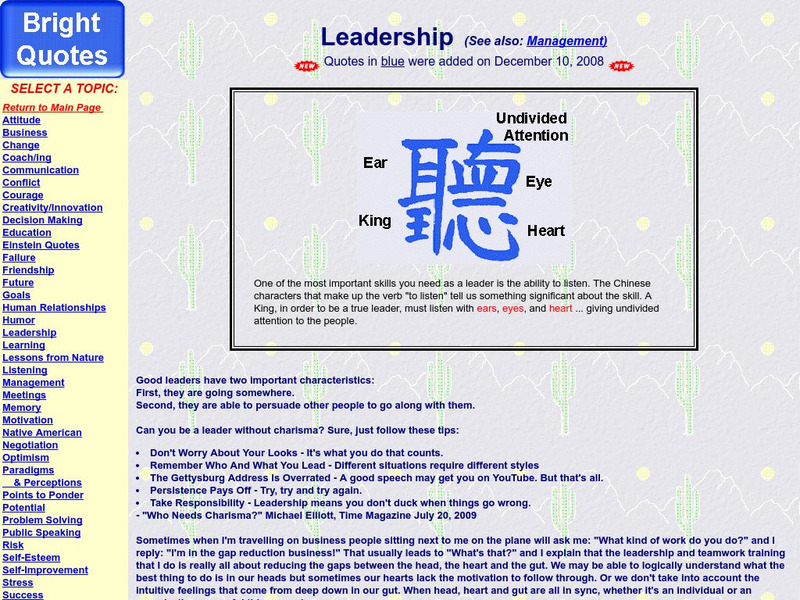 Quotations About Leadership Website Quotations About Leadership Website