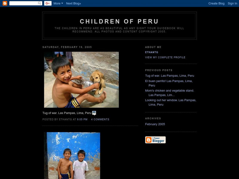 Children of Peru Website