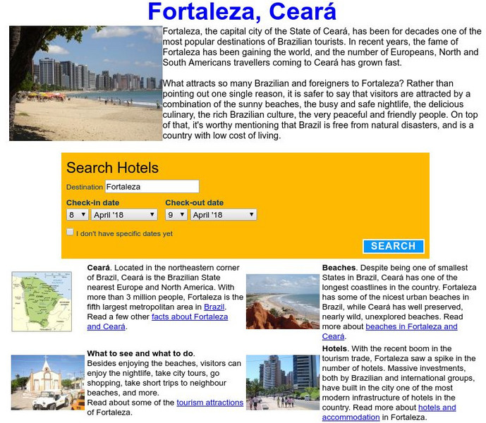 Visit Fortaleza: Fortaleza, Ceara, Brazil Website Visit Fortaleza: Fortaleza, Ceara, Brazil Website